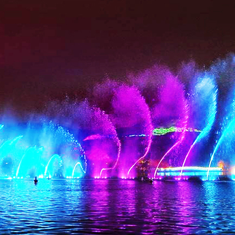 Interactive Splash Pad Fountain Show for Kids' Play Area